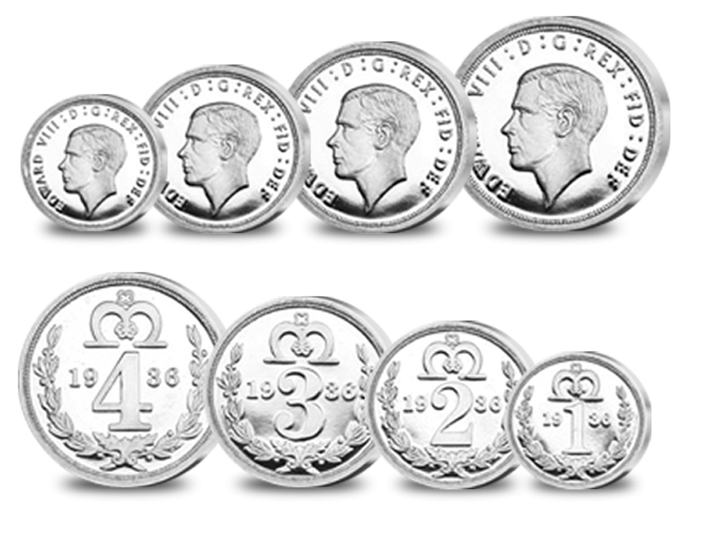The King Edward VIII Maundy Pattern Set The King Edward VIII Maundy Pattern Set