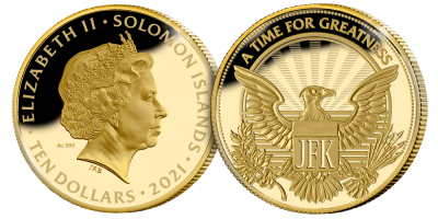 The Man Behind the Monogram President 1/10 oz Gold Coin 