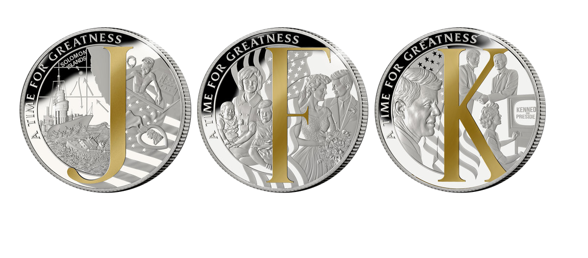 The Man Behind the Monogram Three Coin Set The Man Behind the Monogram Three Coin Set