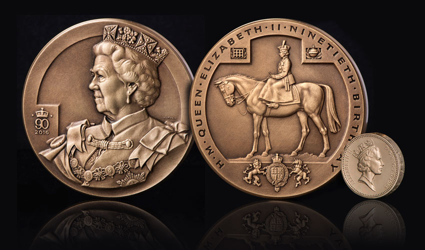 The Queen Elizabeth II 90th Birthday Charity Medal The Queen Elizabeth II 90th Birthday Charity Medal