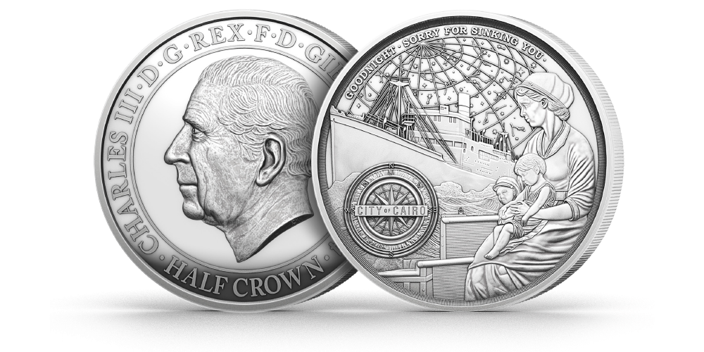 The SS City of Cairo Remembered Recovered Silver Layered Commemorative Coin