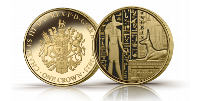 The Tutankhamun 100th Anniversary - ‘Anubis God of the Dead’ Gold Layered Coin