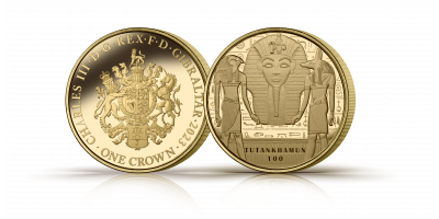 The Tutankhamun 100th  Anniversary ‘The Mask’ Gold Layered Coin
