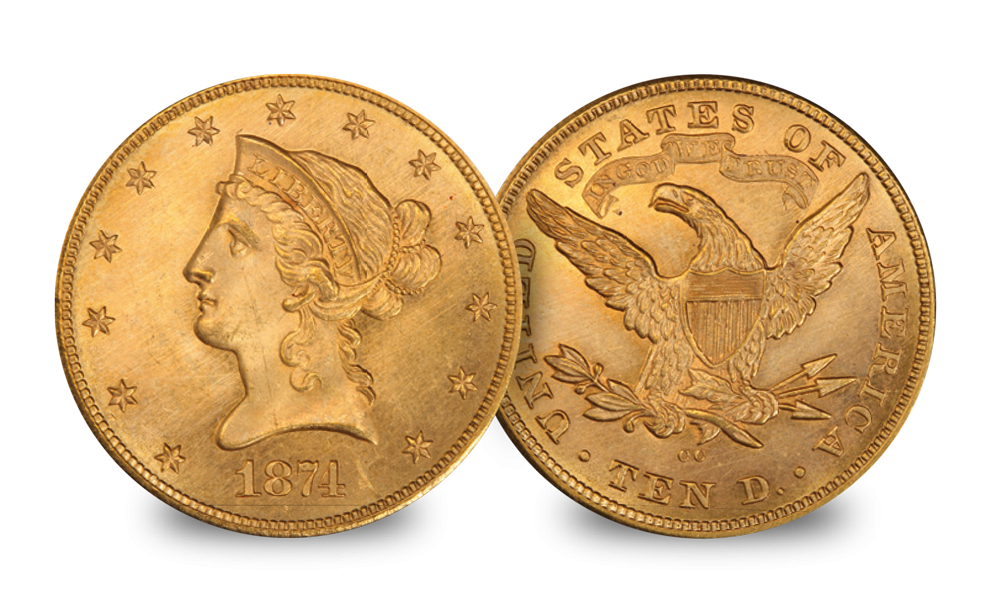 USA $10 Eagle set Gaudens & Liberty head coin USA $10 Eagle set Gaudens & Liberty head coin