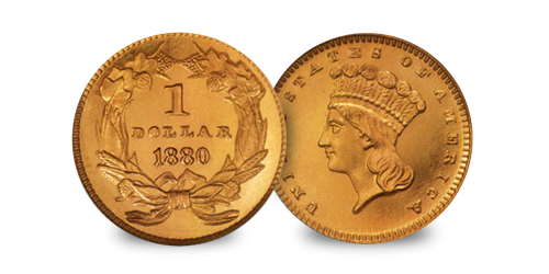 The Complete USA Gold Dollar 3 Coin Set Indian Princess 1880 The Complete USA Gold Dollar 3 Coin Set Indian Princess 1880