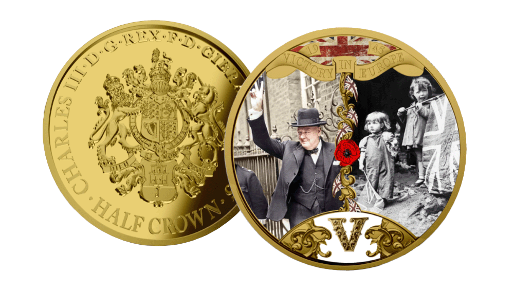 The 80th Anniversary of Victory in Europe 'Victory And Void' Gold Layered Coin