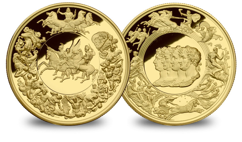 The Waterloo Medal layered in 24 carat Gold The Waterloo Medal layered in 24 carat Gold