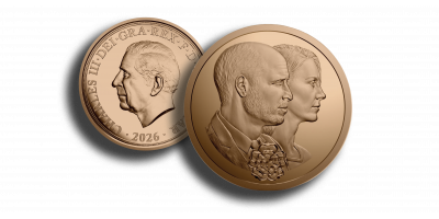 William & Catherine's 15th Wedding Anniversary Gold Quarter Sovereign 