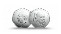 The Winston Churchill Silver Fifty Pence