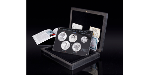WWII Allied 104 Silver Coin Set WWII Allied 104 Silver Coin Set